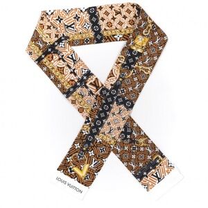 Louis Vuitton Silk Monogram Crafty Confidential Bandeau in Caramel